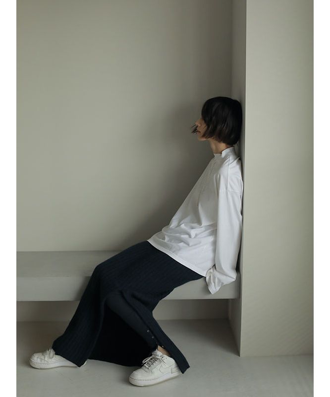 エトレトウキョウ ETRE' TOKYO モックネックロンTEE （IVORY） IVORY