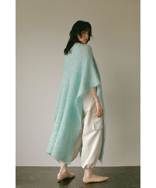 'ETRE TOKYO Wool Mohair Stole Poncho'