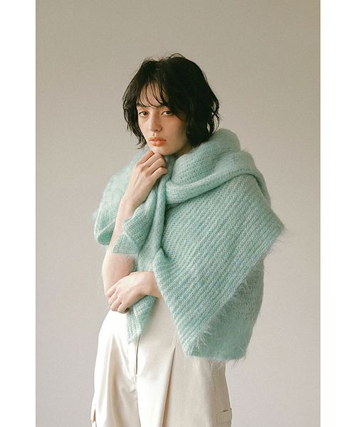 'ETRE TOKYO Wool Mohair Stole Poncho'