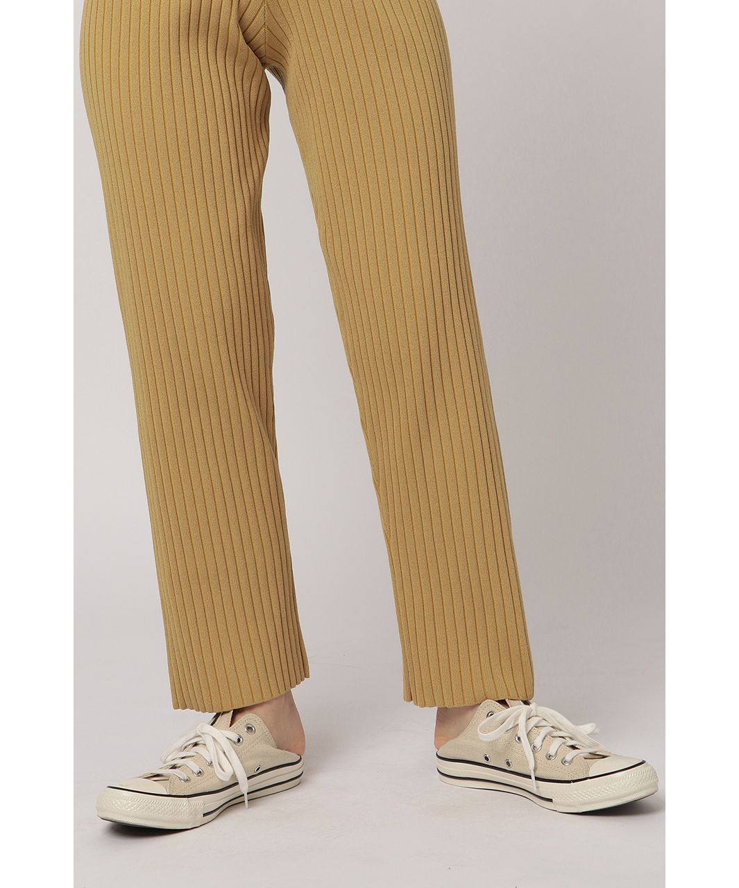 エトレトウキョウ ETRE' TOKYO ランダムリブニットパンツ （MUSTARD） MUSTARD
