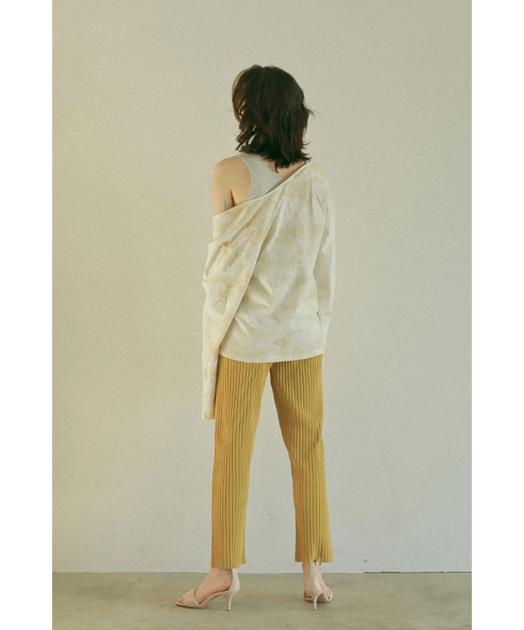 エトレトウキョウ ETRE' TOKYO ランダムリブニットパンツ （MUSTARD） MUSTARD