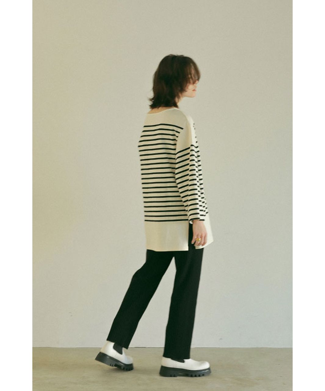 エトレトウキョウ ETRE' TOKYO ランダムリブニットパンツ （MUSTARD） MUSTARD
