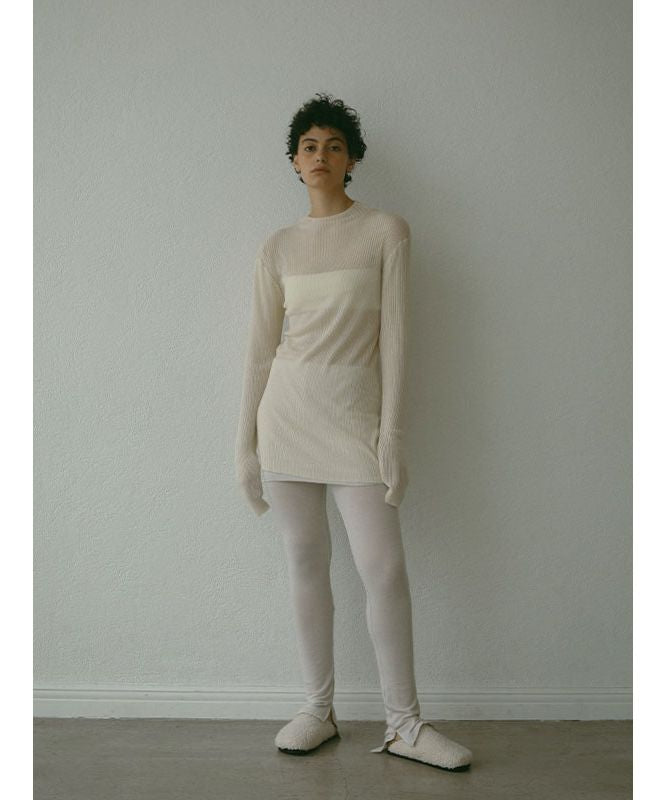 'ETRE TOKYO Shia Tight Rib Knit Pullover'