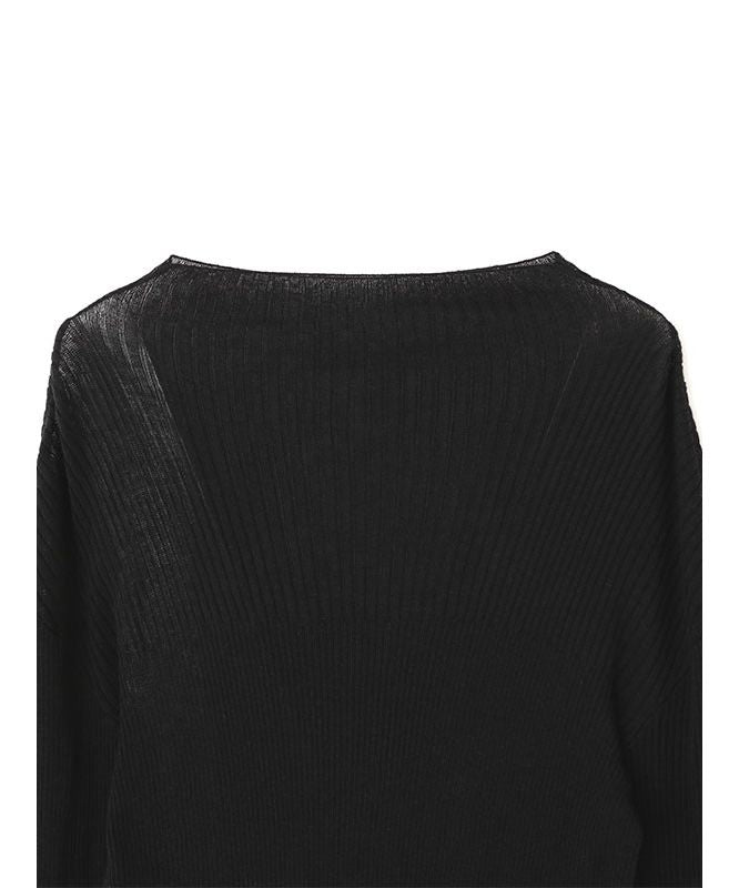 'ETRE TOKYO Shia Tight Rib Knit Pullover'
