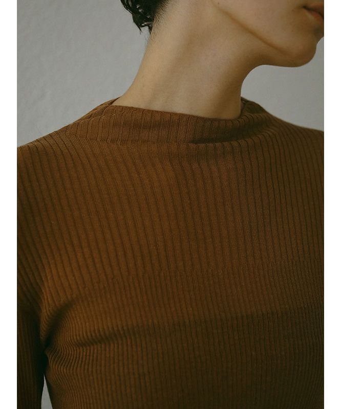 'ETRE TOKYO Shia Tight Rib Knit Pullover'