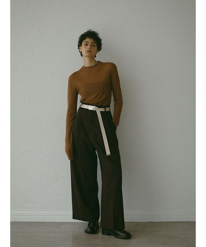 'ETRE TOKYO Shia Tight Rib Knit Pullover'