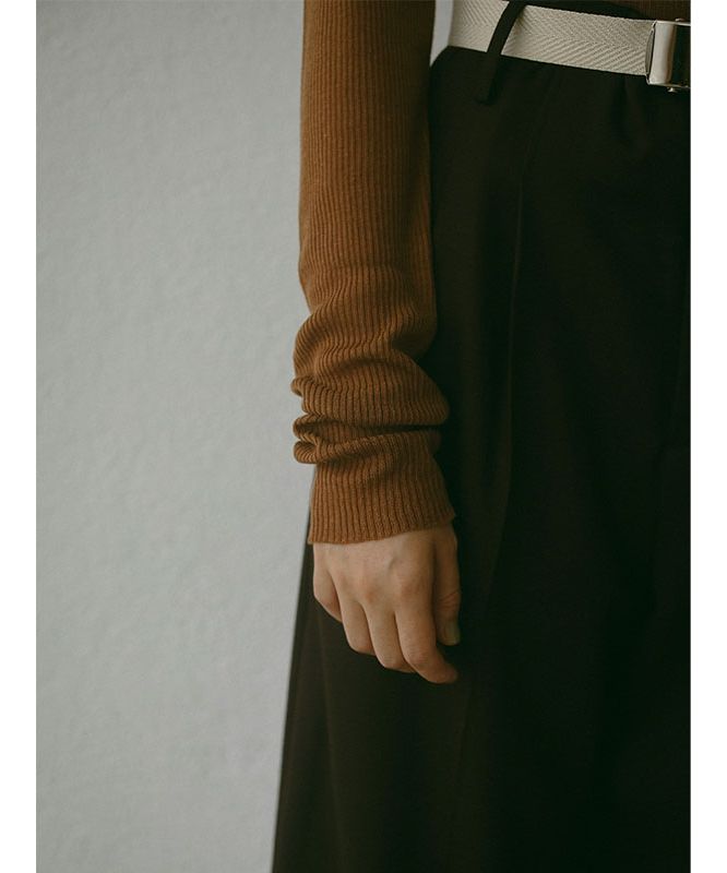 'ETRE TOKYO Shia Tight Rib Knit Pullover'