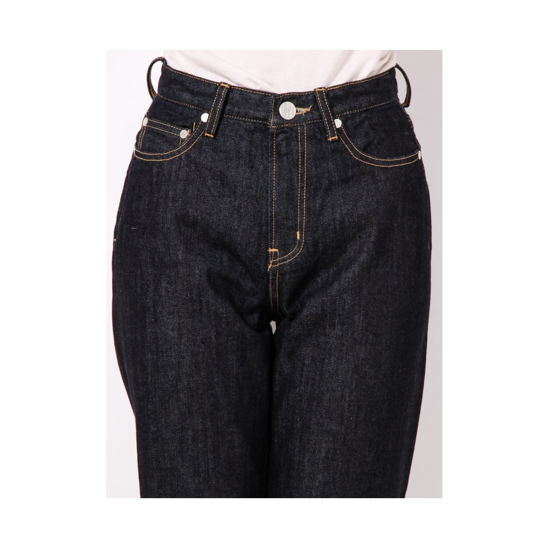 MURUA ヘムポイントルーズDENIMパンツ ブルー ブルー