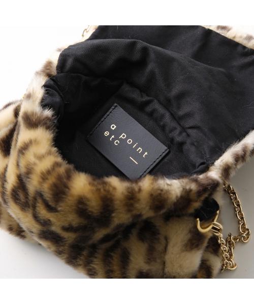 アポワンウテセ a point etc a point etc ショルダーバッグ SAC EMMA エコファー （BEIGE/GOLD/ベージュ） BEIGE/GOLD/ベージュ