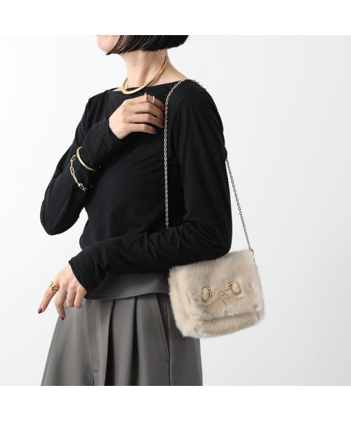 アポワンウテセ a point etc a point etc ショルダーバッグ SAC EMMA エコファー （BEIGE/GOLD/ベージュ） BEIGE/GOLD/ベージュ