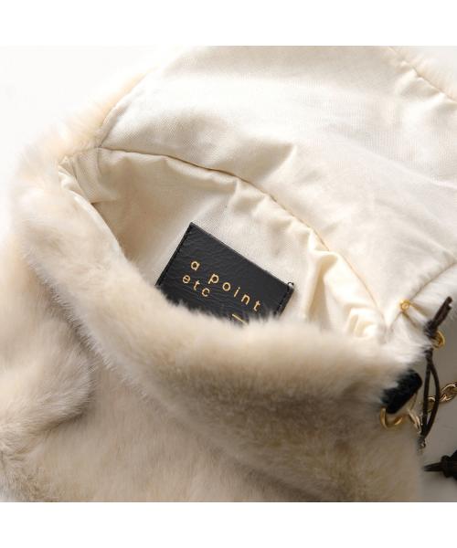 アポワンウテセ a point etc a point etc ショルダーバッグ SAC EMMA エコファー （BEIGE/GOLD/ベージュ） BEIGE/GOLD/ベージュ