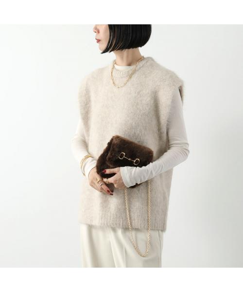アポワンウテセ a point etc a point etc ショルダーバッグ SAC EMMA エコファー （BEIGE/GOLD/ベージュ） BEIGE/GOLD/ベージュ