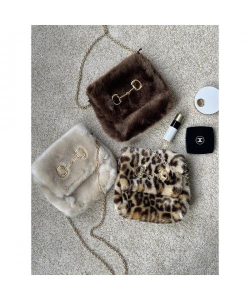 アポワンウテセ a point etc a point etc ショルダーバッグ SAC EMMA エコファー （BEIGE/GOLD/ベージュ） BEIGE/GOLD/ベージュ