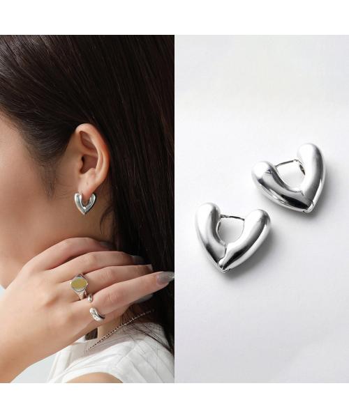 アニカイネズ ANNIKA INEZ ANNIKA INEZ ピアス Heart Hoops Sml E926ーSML （シルバー） シルバー