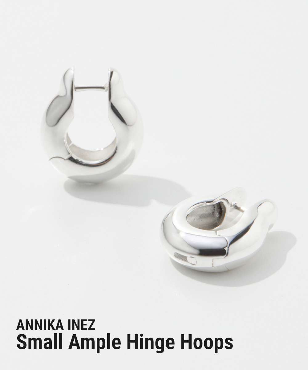 アニカイネズ ANNIKA INEZ アニカイネズ ANNIKA INEZ Small Ample Hinge Hoops スモール アンプル ヒンジ フープ E943 SML ピアス レディース アクセサリー シルバー （SILVER/シルバー） SILVER/シルバー