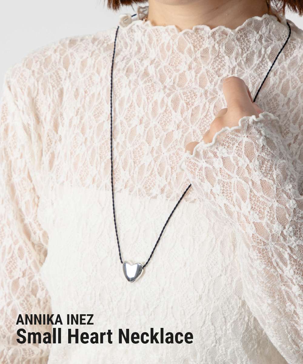アニカイネズ ANNIKA INEZ アニカイネズ ANNIKA INEZ Small Heart Necklace スモール ハート 587 SML ネックレス レディース アクセサリー シルバー （SILVER/シルバー） SILVER/シルバー