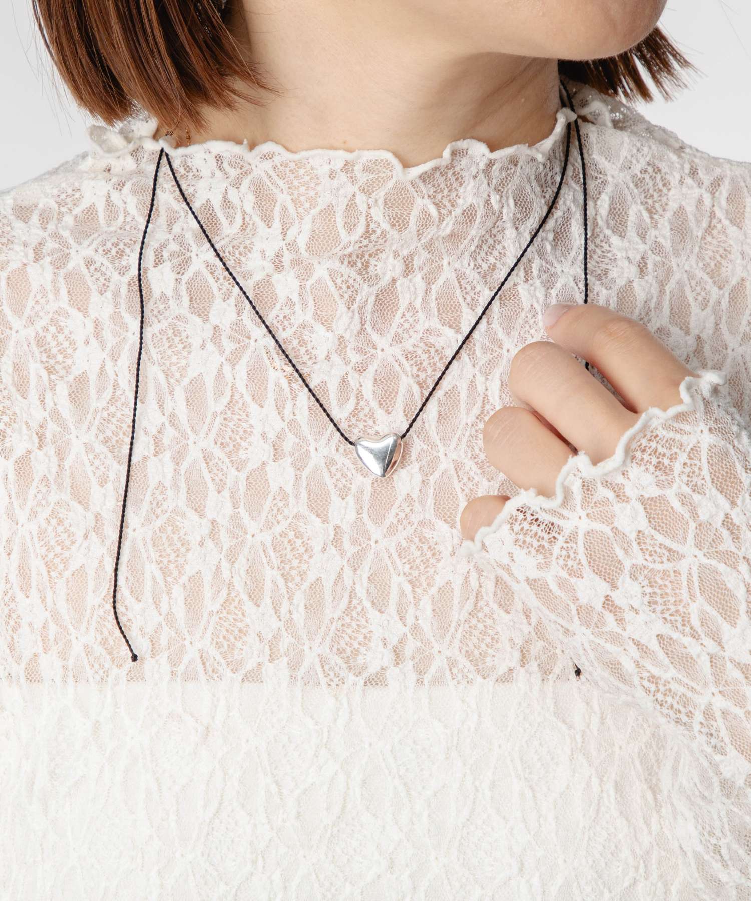 アニカイネズ ANNIKA INEZ アニカイネズ ANNIKA INEZ Mini Heart Necklace ミニ ハート 587 MINI ネックレス レディース アクセサリー シルバー （SILVER/シルバー） SILVER/シルバー