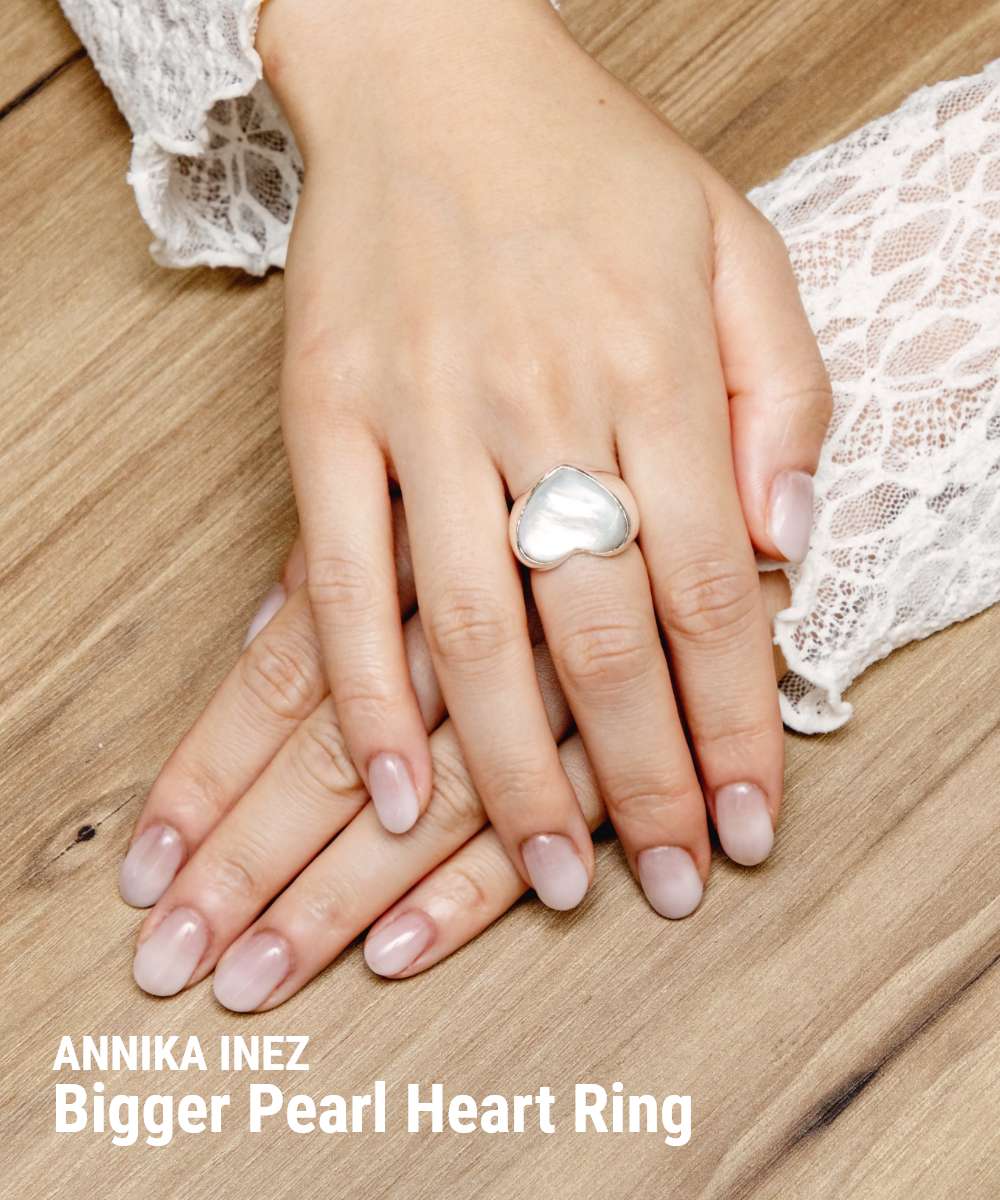 アニカイネズ ANNIKA INEZ アニカイネズ ANNIKA INEZ Bigger Pearl Heart Ring ビッグ パール ハート R176 LRG リング 指輪 レディース アクセサリー シルバー （MOTHER OF PEARL/マザーオブパール） MOTHER OF PEARL/マザーオブパール