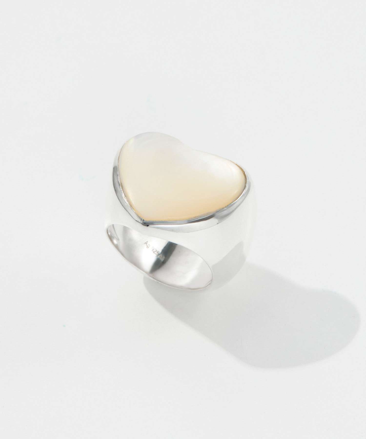 Annika Inez Annika Inez Bigger Pearl Heart Ring Big Pearl Heart R176 L Annika Inez Annika Inez Bigger Pearl Heart Ring Big Pearl Heart R176 L