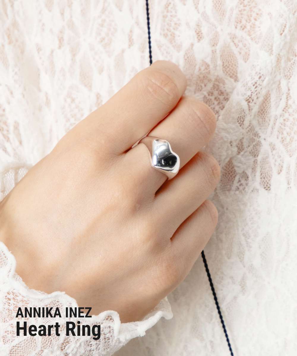 アニカイネズ ANNIKA INEZ アニカイネズ ANNIKA INEZ Heart Ring ハートリング R150 リング 指輪 レディース アクセサリー シルバー （SILVER/シルバー） SILVER/シルバー