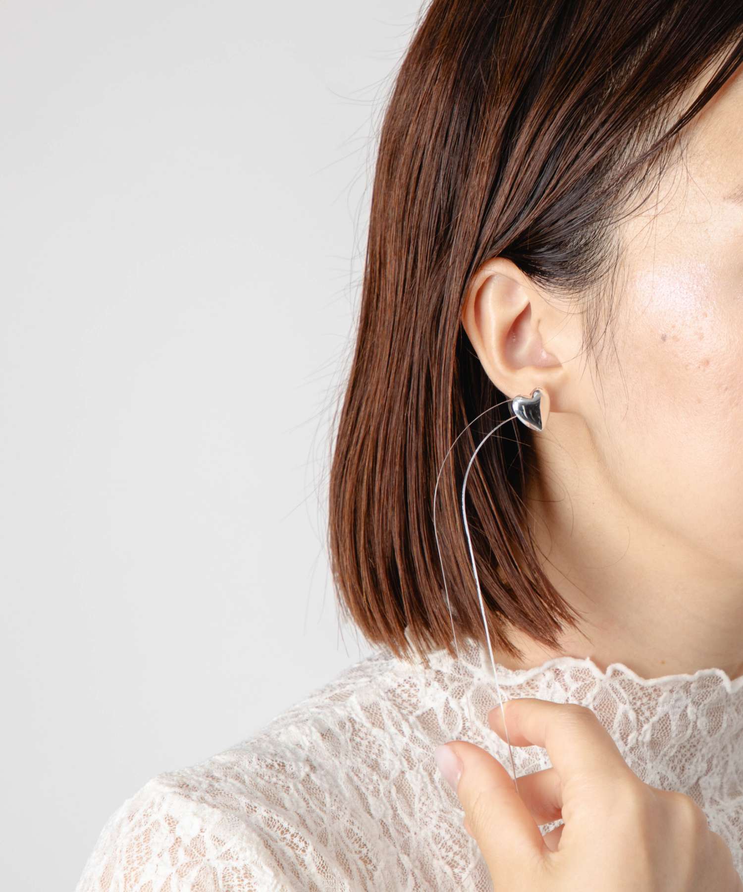 アニカイネズ ANNIKA INEZ アニカイネズ ANNIKA INEZ Mini Heart Studs ミニ ハート スタッズ E1008 ピアス レディース アクセサリー シルバー （SILVER/シルバー） SILVER/シルバー