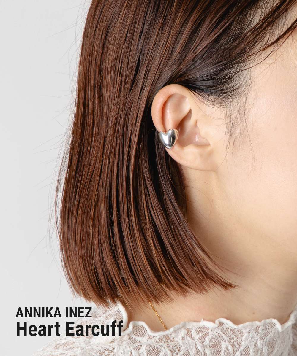 アニカイネズ ANNIKA INEZ アニカイネズ ANNIKA INEZ Heart Earcuff ハート E961 イヤーカフ レディース アクセサリー シルバー （SILVER/シルバー） SILVER/シルバー