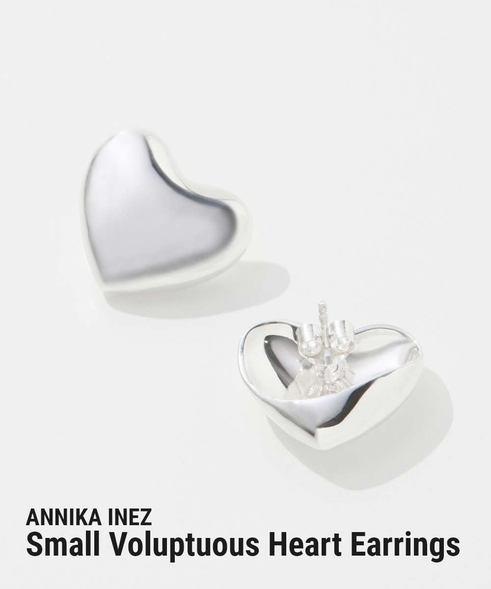 アニカイネズ ANNIKA INEZ アニカイネズ ANNIKA INEZ Small Voluptuous Heart Earrings スモール ボリューム ハート E940 SML ピアス レディース アクセサリー シルバー （SILVER/シルバー） SILVER/シルバー
