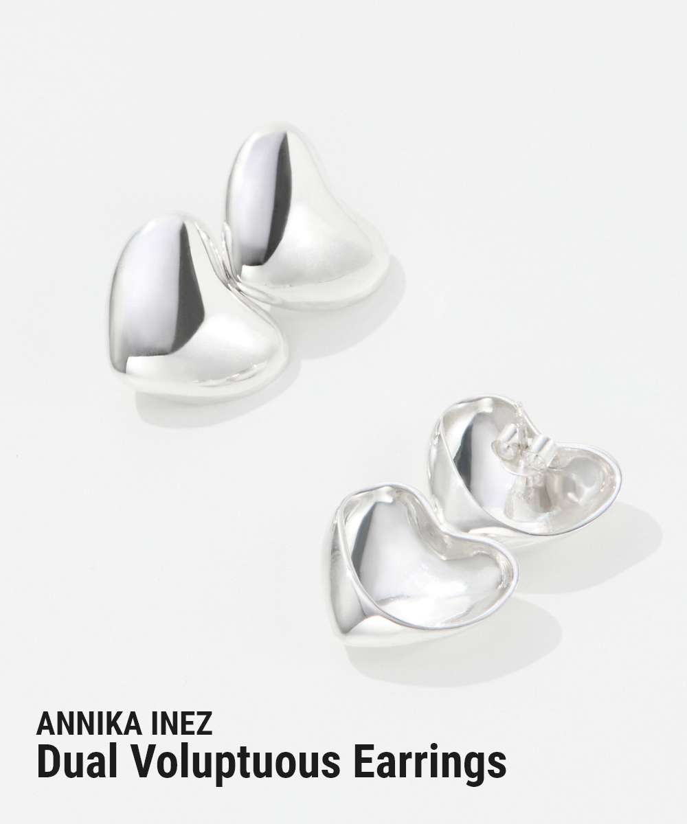 アニカイネズ ANNIKA INEZ アニカイネズ ANNIKA INEZ Dual Voluptuous Earrings デュアル ボリューム E951 ピアス レディース アクセサリー シルバー （SILVER/シルバー） SILVER/シルバー