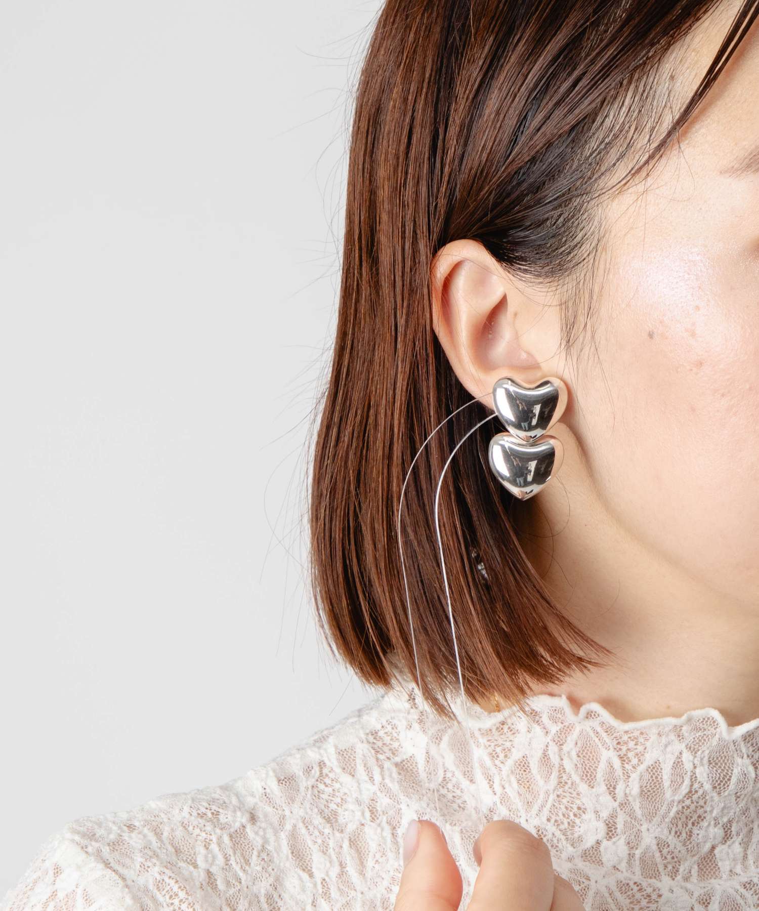 アニカイネズ ANNIKA INEZ アニカイネズ ANNIKA INEZ Dual Voluptuous Earrings デュアル ボリューム E951 ピアス レディース アクセサリー シルバー （SILVER/シルバー） SILVER/シルバー