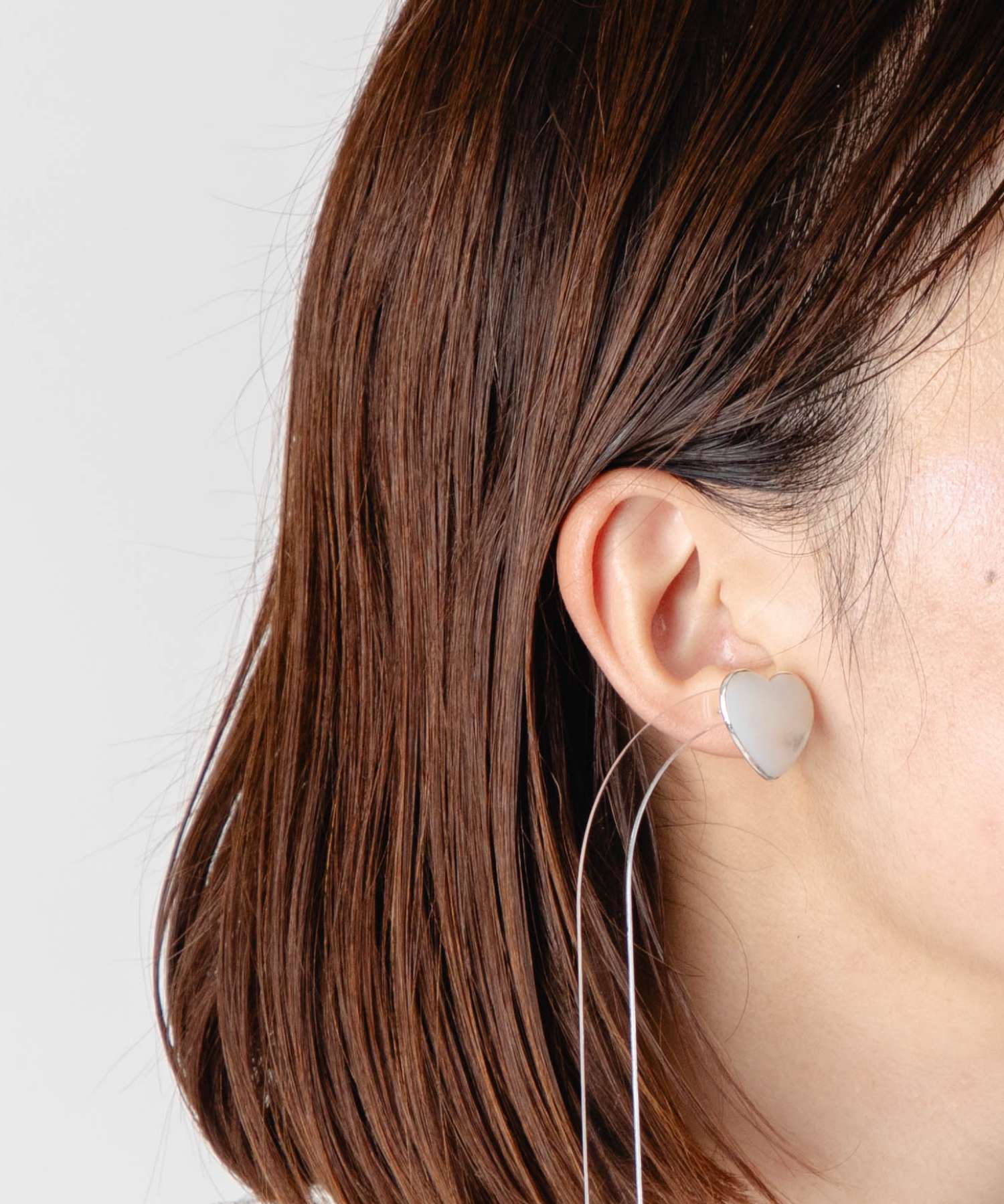 アニカイネズ ANNIKA INEZ アニカイネズ ANNIKA INEZ Mother of pearl heart pierced earrings マザーオブパール ハート E977 SML ピアス （SILVER/シルバー） SILVER/シルバー
