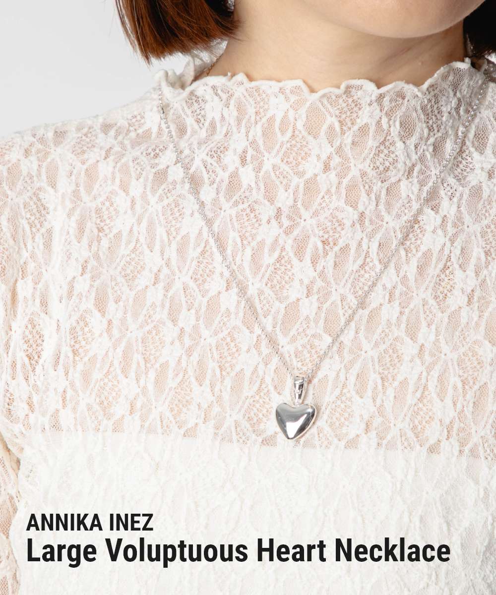 アニカイネズ ANNIKA INEZ アニカイネズ ANNIKA INEZ Large Voluptuous Heart Necklace ラージ ハート 591 LRG ネックレス レディース アクセサリー シルバー （SILVER/シルバー） SILVER/シルバー