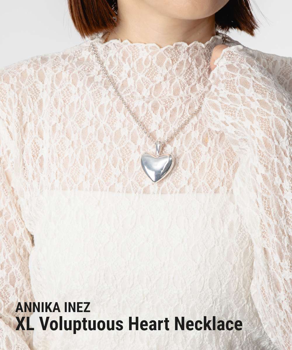 アニカイネズ ANNIKA INEZ アニカイネズ ANNIKA INEZ XL Voluptuous Heart Necklace ハート 591 XL ネックレス レディース アクセサリー シルバー （SILVER/シルバー） SILVER/シルバー