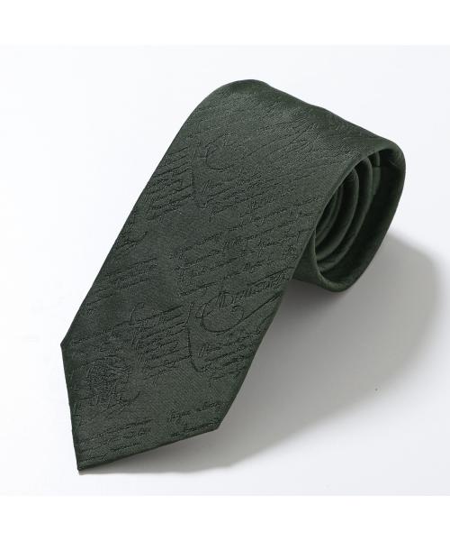 ベルルッティ BERLUTI Berluti ネクタイ Classic Scritto Tie T29TJ01-002 シルク （H18/DARK-GREEN/グリーン） H18/DARK-GREEN/グリーン