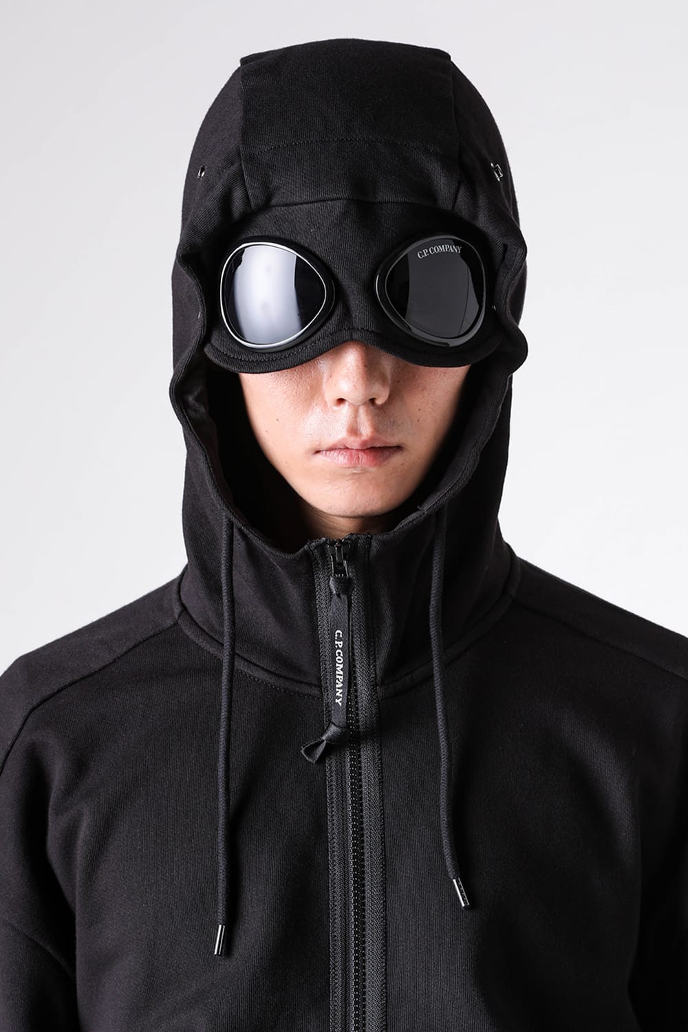 シーピーカンパニー C.P. COMPANY SWSHRT HDD OPEN IN DIAG RSD FLC （BLACK） BLACK