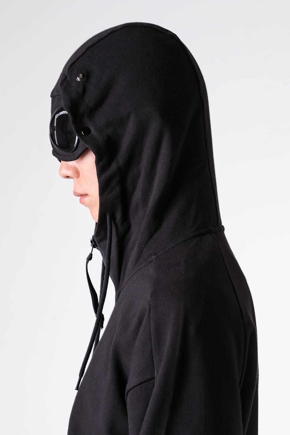 シーピーカンパニー C.P. COMPANY SWSHRT HDD OPEN IN DIAG RSD FLC （BLACK） BLACK