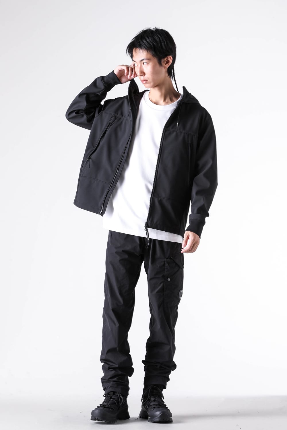 シーピーカンパニー C.P. COMPANY OW MEDIUM JKT IN CP SHELL-R （BLACK） BLACK