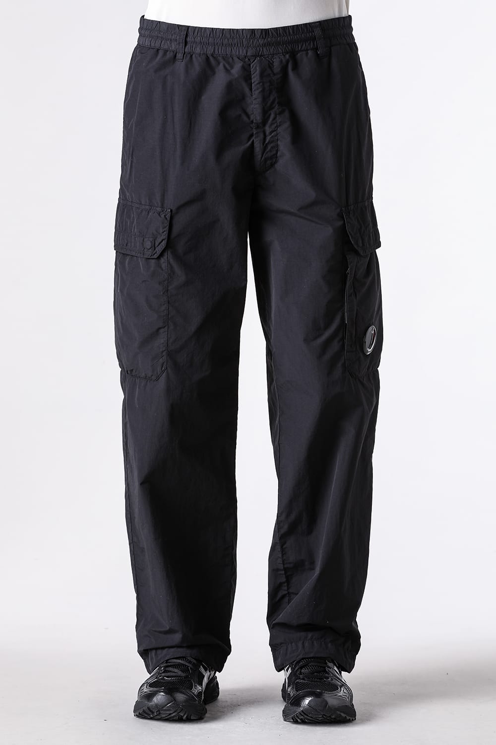 シーピーカンパニー C.P. COMPANY Flatt Nylon Loose Cargo Lens pt （Black） Black