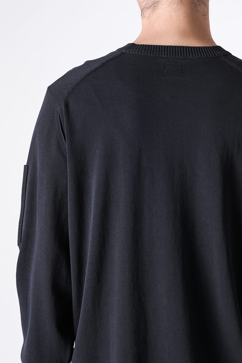 シーピーカンパニー C.P. COMPANY TN Crepe Crewneck Lens Sweater （Black） Black