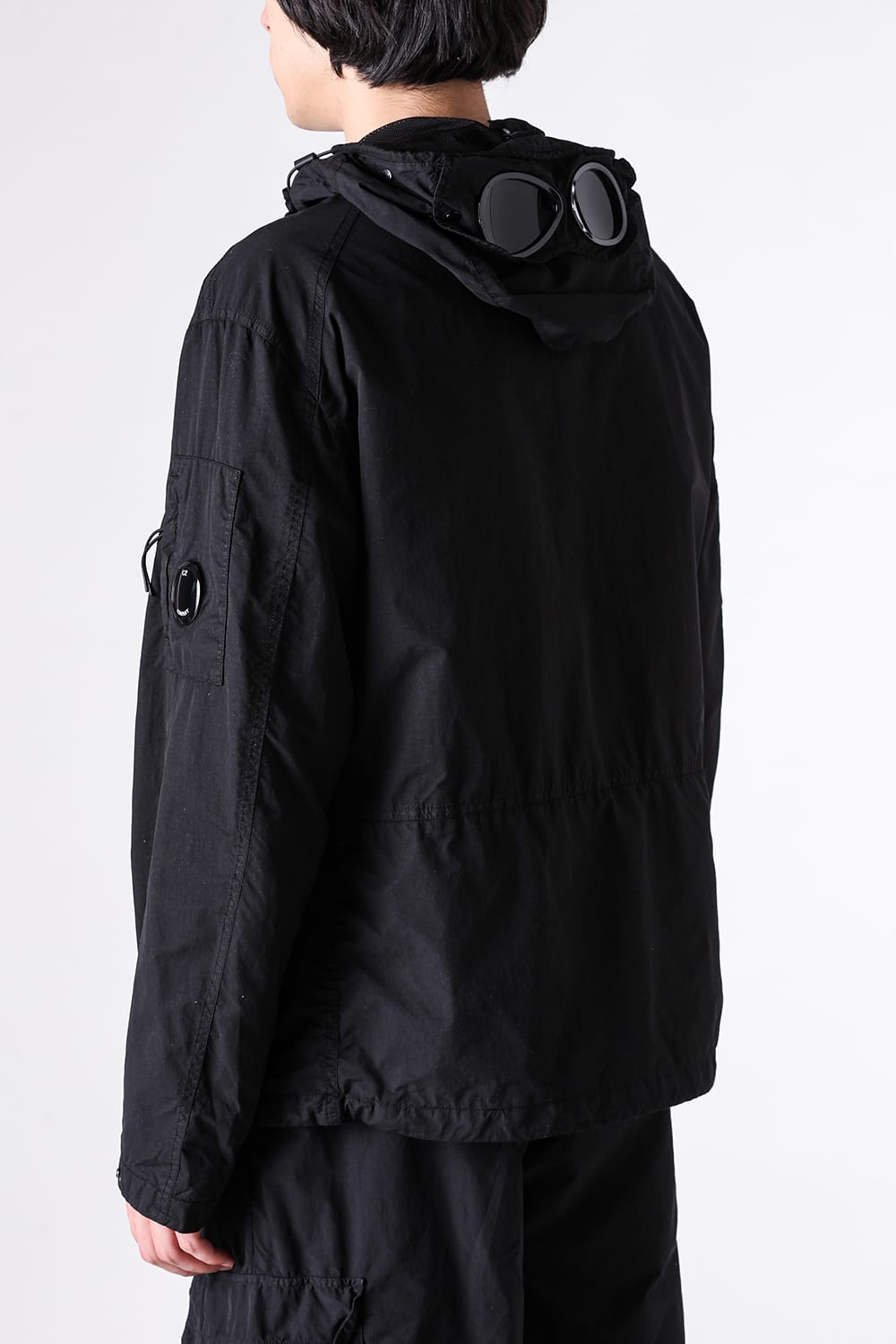 シーピーカンパニー C.P. COMPANY Flatt Nylon Goggle Jacket （Black） Black