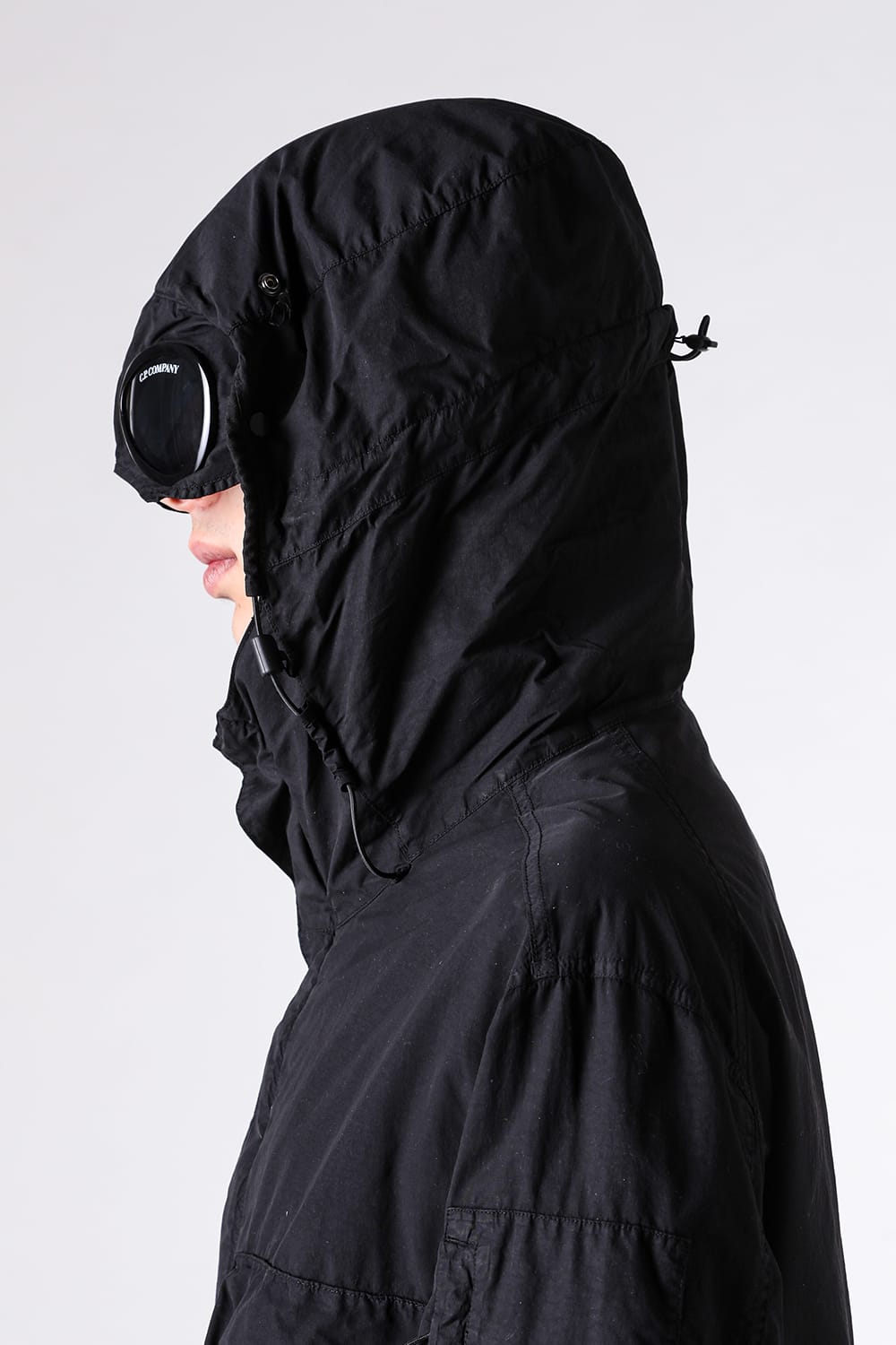シーピーカンパニー C.P. COMPANY Flatt Nylon Goggle Jacket （Black） Black