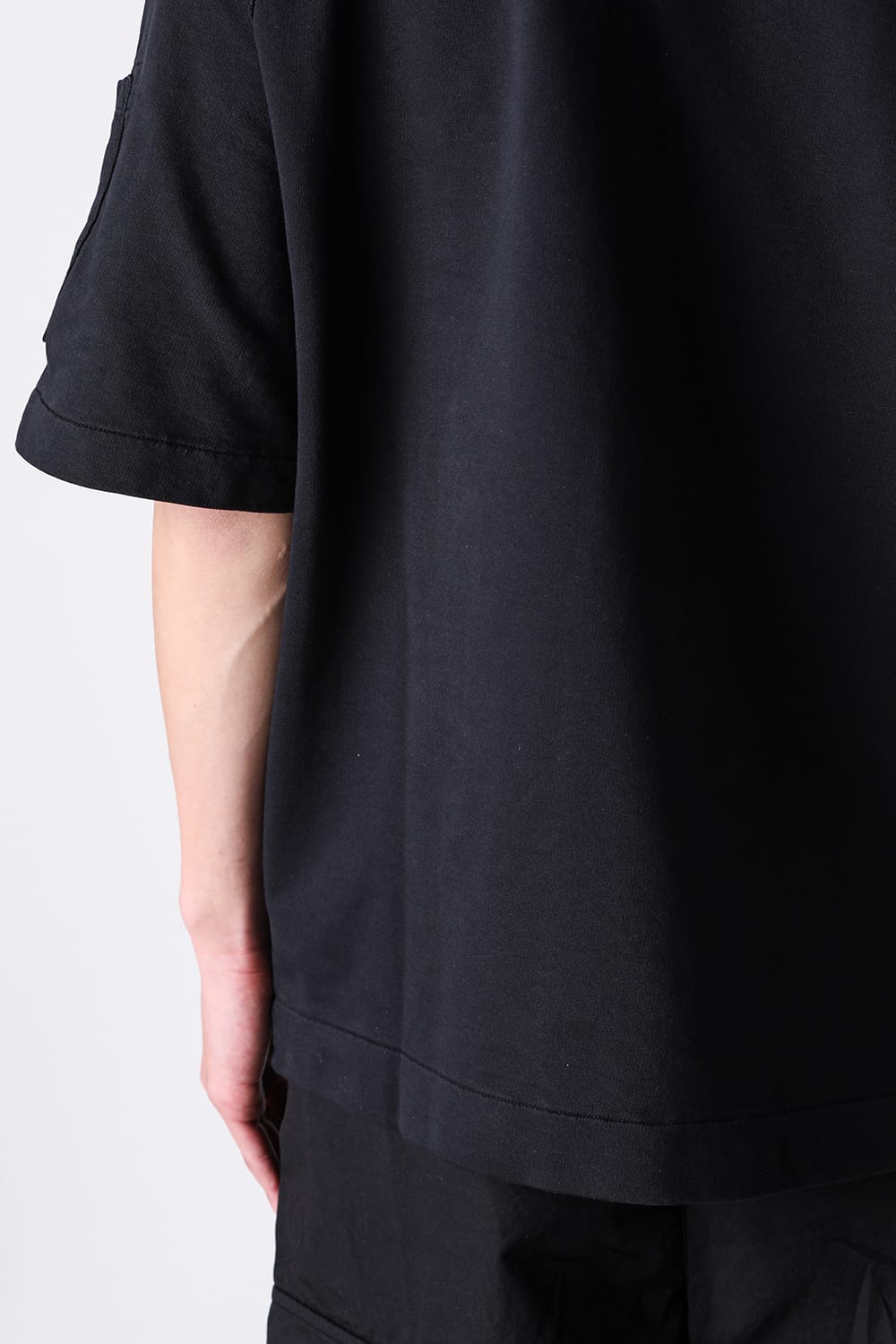 シーピーカンパニー C.P. COMPANY Light Fleece Short Sleeve SS （Black） Black