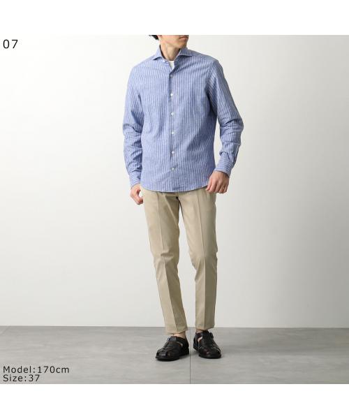 ジャンネット GIANNETTO GIANNETTO シャツ VINCI FIT 41848 コットンリネン