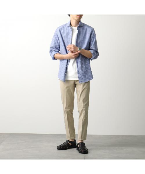 ジャンネット GIANNETTO GIANNETTO シャツ VINCI FIT 41848 コットンリネン
