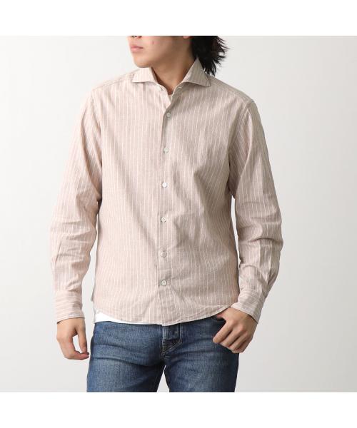 ジャンネット GIANNETTO GIANNETTO シャツ VINCI FIT 41848 コットンリネン  （08/グレー） 08/グレー