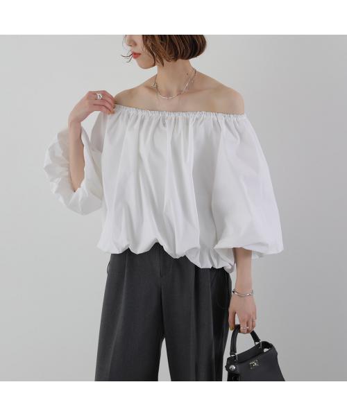 イーハトーブ IHATOV IHATOV ブラウス Balloon blouse IH06-7P-73207 オフショル （WHITE/ホワイト） WHITE/ホワイト