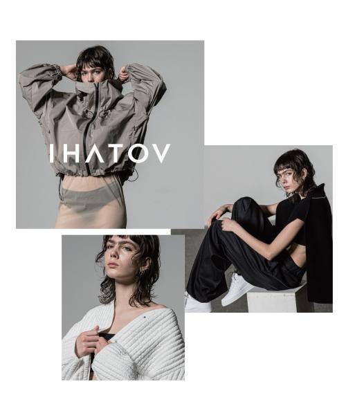 イーハトーブ IHATOV IHATOV 2枚組カットソー Sheer layered Tshirt IH07-7P-82208 （BLACK/ブラック） BLACK/ブラック