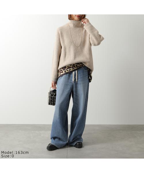 イーハトーブ IHATOV IHATOV デニムパンツ Drawstring waist wide leg jeans （BLUE/ブルー） BLUE/ブルー