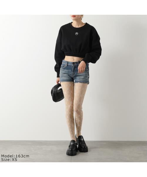 MARINE SERRE Moonogram Mesh Flock Leggings