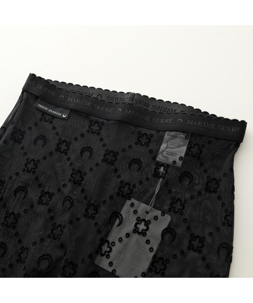 MARINE SERRE Moonogram Mesh Flock Leggings