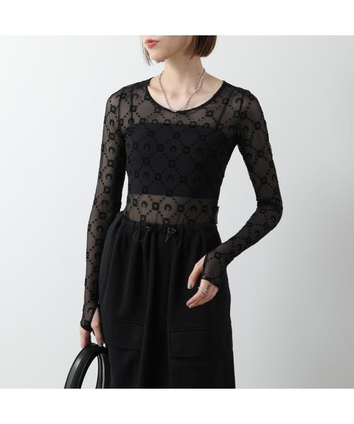 マリーン セル MARINE SERRE Marine Serre カットソー WTS012A CJER0005 メッシュ （BK99/BLACK/ブラック） BK99/BLACK/ブラック